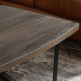 Elite Black Walnut Boat-Shaped Tapered Edge Solid Wood Coffee Table EWT-36