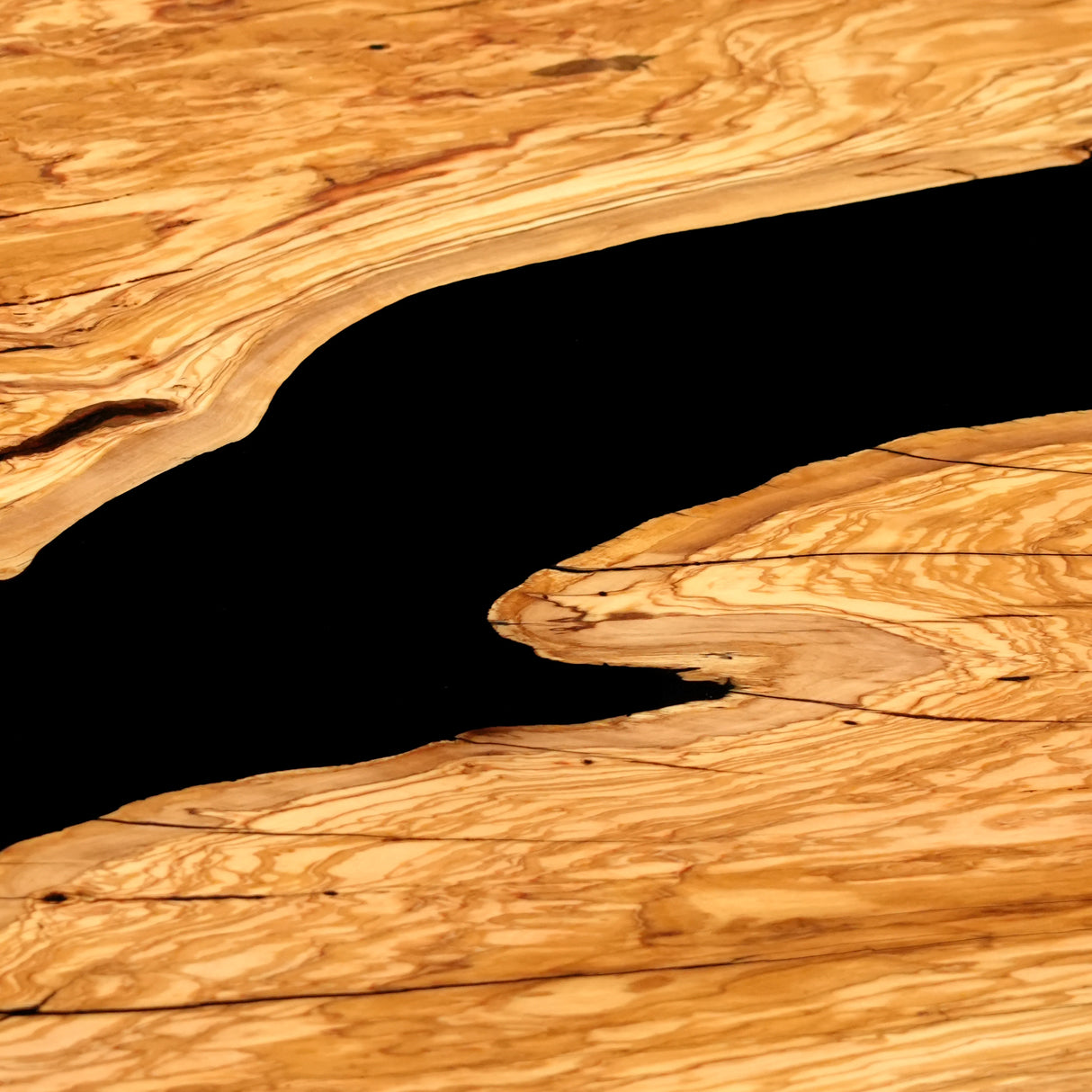 Elite Olive Wood & Black Resin Conference & Office & Dining Table ECT-203