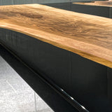 Elite Black Walnut Wood with Black Epoxy Resin Dining and Conference Table ECT-165
