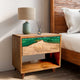Custom Wood Epoxy Nightstand