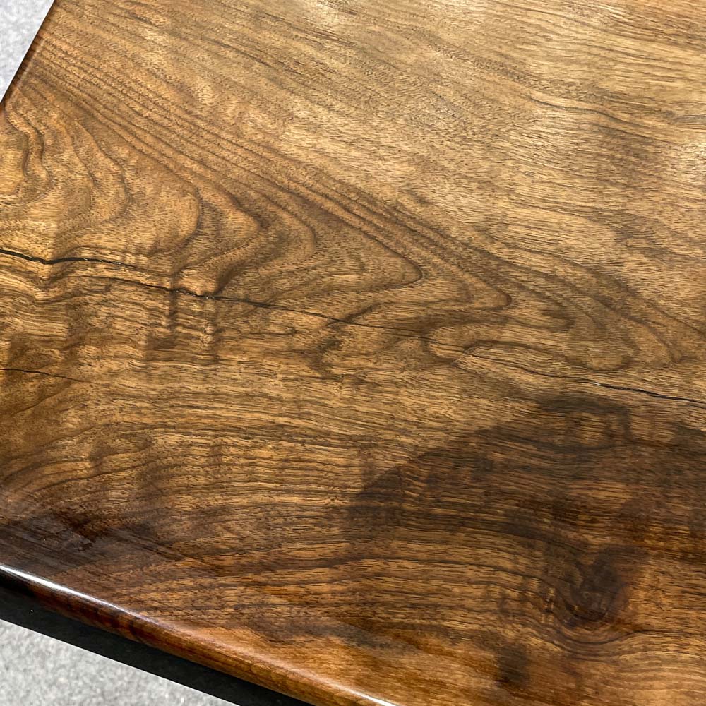 Elite Black Walnut Wood with Black Epoxy Resin Dining and Conference Table ECT-165