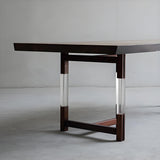 Wood and Acrylic T-Shaped Table Legs One-Pair ETL-26