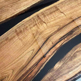 Elite Black Walnut & Black Resin Conference & Office & Dining Table ECT-204