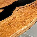 Elite Olive Wood & Black Resin Conference & Office & Dining Table ECT-203