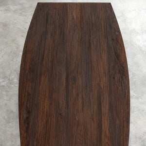 Elite Black Walnut Boat-Shaped Tapered Edge Solid Wood Coffee Table EWT-36