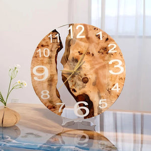 Poplar Wood Clock