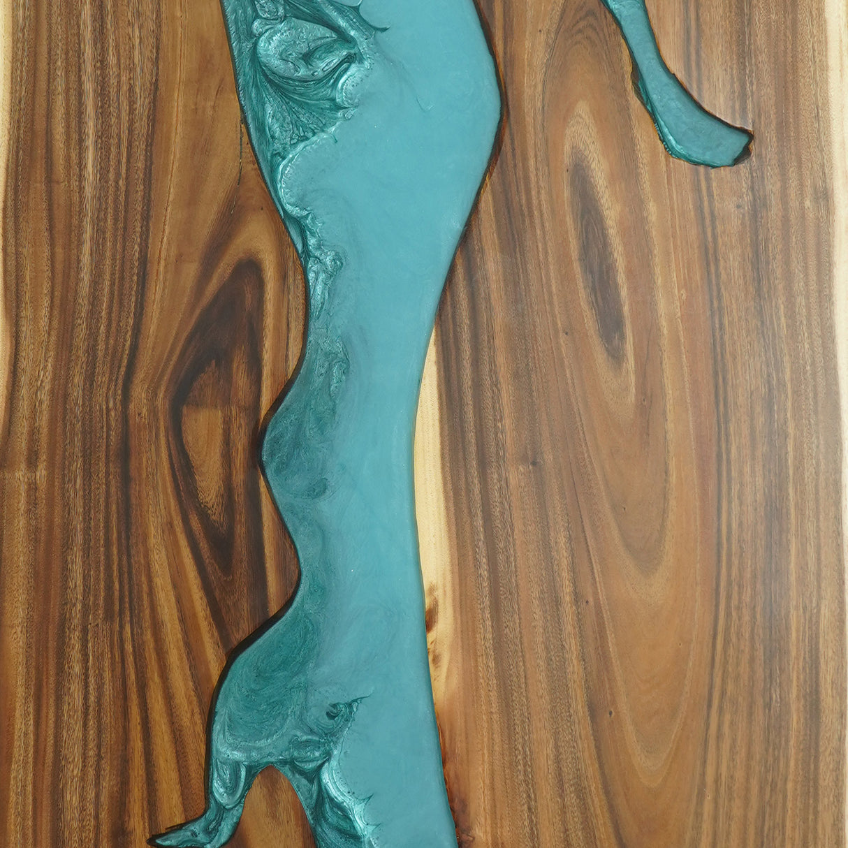 Custom-Walnut-Wood-Turquoise-Kitchen-Epoxy-Resin-River-Table