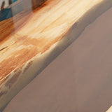 Custom Olive Wood Epoxy Resin River Dining  Table