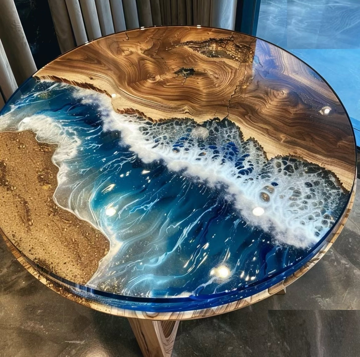 DIY Epoxy Round Tables