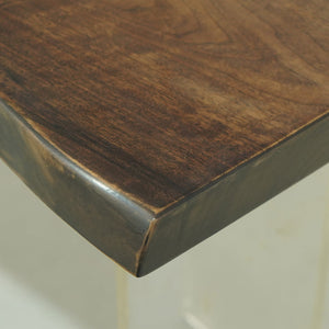 In-Stock Black Walnut Peacock Blue Epoxy Resin Table 40.2" × 60.2"