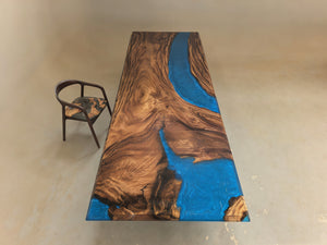 Elite Custom Walnut Conference with Black Epoxy Resin ECT-93