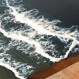 Elite Black Walnut with Tempestuous Seas Epoxy Resin Dining & Conference & Office Table ECT-102
