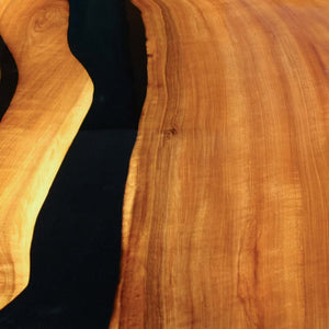 Elite Custom Refined Black Walnut Epoxy Home Dining & Office & Conference Table ECT-106