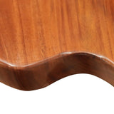 Elite Hand-cut Art Fusion Walnut and Clear Epoxy Table ECT-113