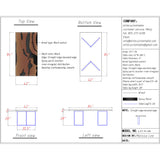 Elite Custom Black Walnut Resin Table for Dining & Office & Conference ECT-114