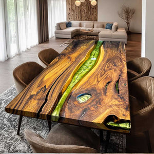 ECT-230 solid walnut dining table