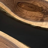 Elite Custom Walnut Black Epoxy Square Coffee Table ECT-31