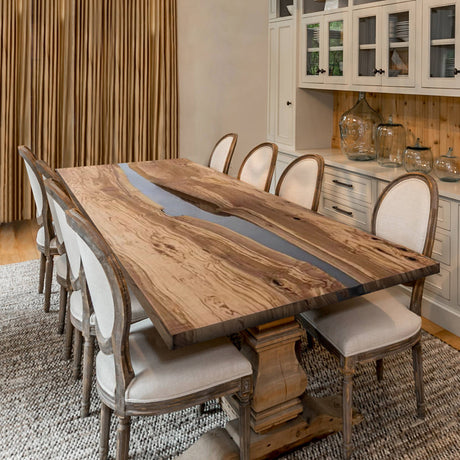 Elite Custom Olive Wood Resin Dining Table ECT-46