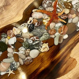 DIY Stone Walnut Epoxy Resin Round Table ECT-47