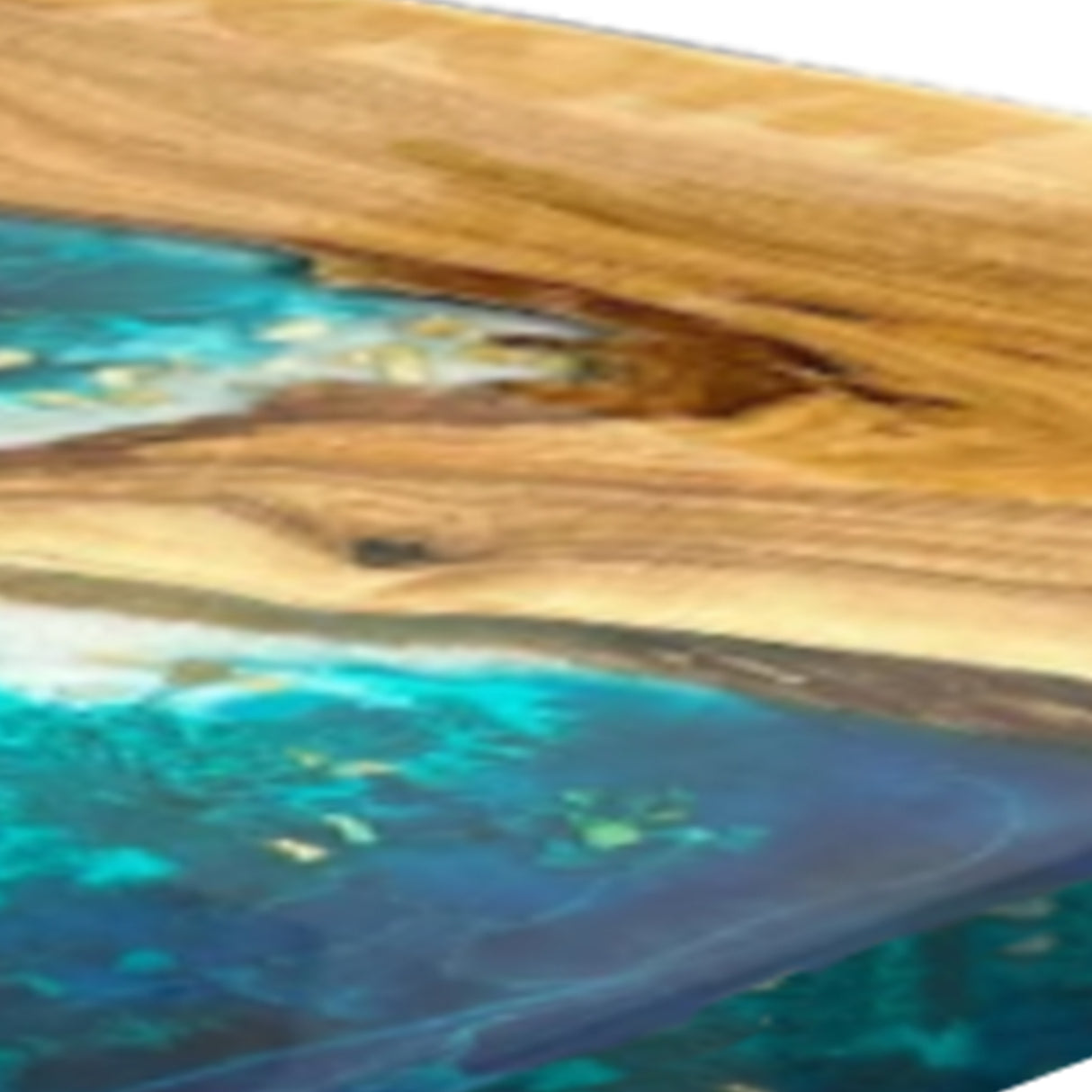 Elite Custom Walnut Epoxy Resin Sea World Dining Table ECT-50
