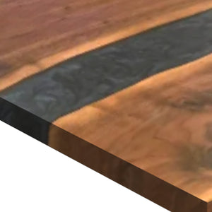 Elite Custom Walnut Wood Live Edge Walnut Black Epoxy Conference Table ECT-52