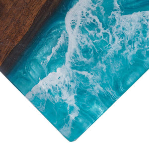 Elite Modern Rustic Design Handmade Black Walnut Epoxy Resin Table ECT-60