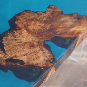 Elite Custom Cunninghamia Mississippi River Epoxy Resin Dining Table ECT-63