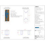Elite Custom Dining Table with Blue River-Like Resin ECT-71