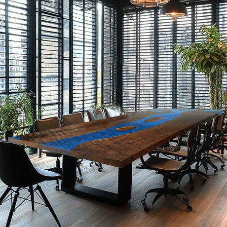 Elite Custom Black Walnut Resin Conference Table ECT-87