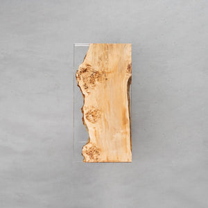 Elite Straight - Edge Poplar Wood Dining Table with Clear Epoxy 66.14"L x 31.57"W EIT-16