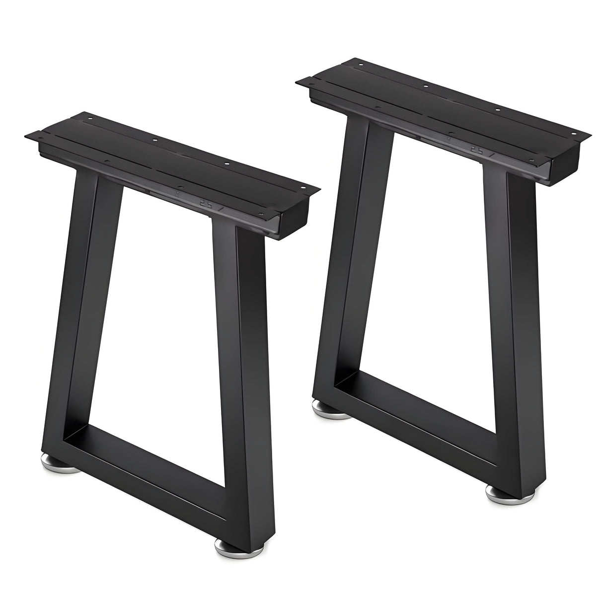 Black Metal Coffee Table Legs Heavy-Duty One Pair ETL-02