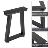 Black Metal Coffee Table Legs Heavy-Duty One Pair ETL-02