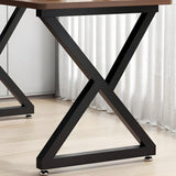 Black Metal Table Legs Z-shape Heavy-Duty One Pair ETL-08