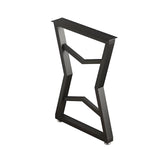 Black Metal Table Legs V-shape Heavy-Duty One Pair ETL-09
