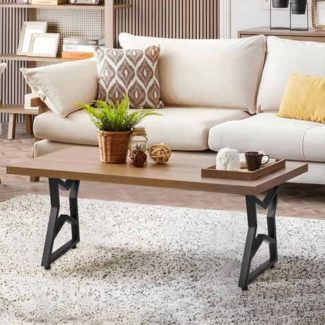Black Metal Table Legs V-shape Heavy-Duty One Pair ETL-09