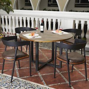 Black Metal Table Legs Cross-shape Heavy-Duty One Pair ETL-13