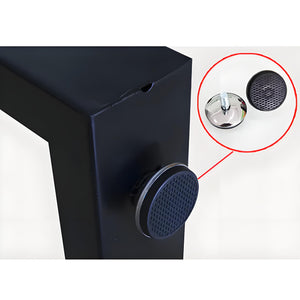 Black Metal Table Legs Cross-shape Heavy-Duty One Pair ETL-13