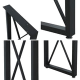 Heavy Duty Metal Square Tube Coffee Table Legs ETL-14