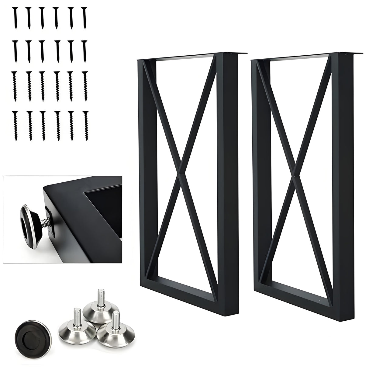 Heavy Duty Metal Square Tube Coffee Table Legs ETL-14
