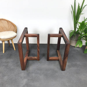 Walnut Wood Table Legs/Table Base T-shape One-pair ETL-19