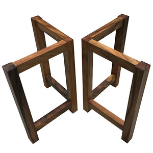 Walnut Wood Table Legs/Table Base L-shape One-pair ETL-20