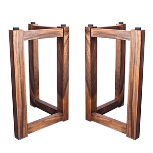 Walnut Wood Table Legs/Table Base L-shape One-pair ETL-20