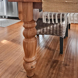 Amish-Crafted Solid Wood Farmhouse Table Legs – Handmade Durability ETL-22