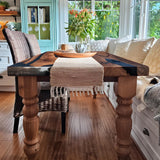 Amish-Crafted Solid Wood Farmhouse Table Legs – Handmade Durability ETL-22