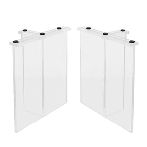 Acrylic Table Legs T-Shape One-pair ETL-27