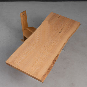 Elite Custom Ash Wood Slab Dining Table