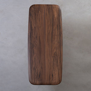 Elite Custom Black Walnut Dining Table with Round Corners EWT23