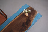 Elite Black Walnut Epoxy Blue River Table 82.68"L×31.50"W