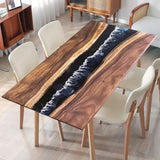 Black Epoxy Resin Tables, Conference Table