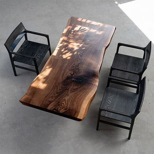 Elite Custom Live Edge Walnut Wood Dining Table EWT-05